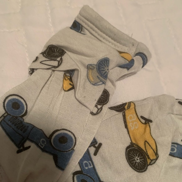 Posh Peanut Tie Front Kimono Set with Matching Hat - Picture 4 of 5